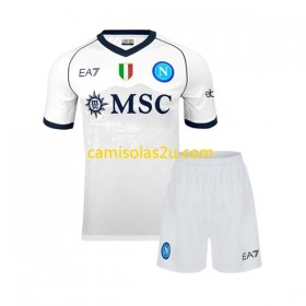 Camisolas de futebol SSC Napoli Criança Equipamento Alternativa 2023/24 Manga Curta